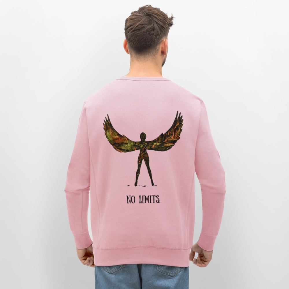 Unisex Bio Pulli Angel Backprint - Hellrosa