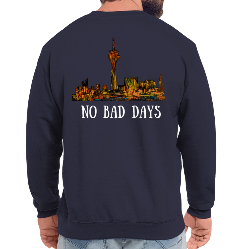 Unisex Pulli Düsseldorfer Skyline Backprint - Navy