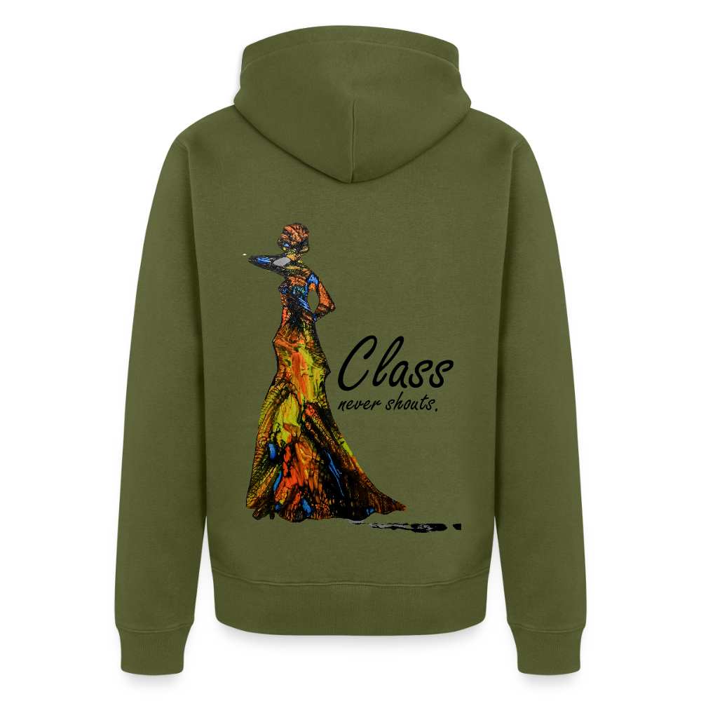 Männer Kapuzenjacke Class Backprint - Khaki