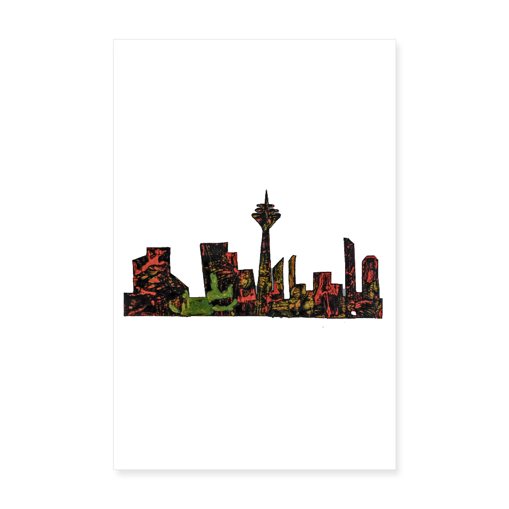 Poster 20x30 cm - Weiß