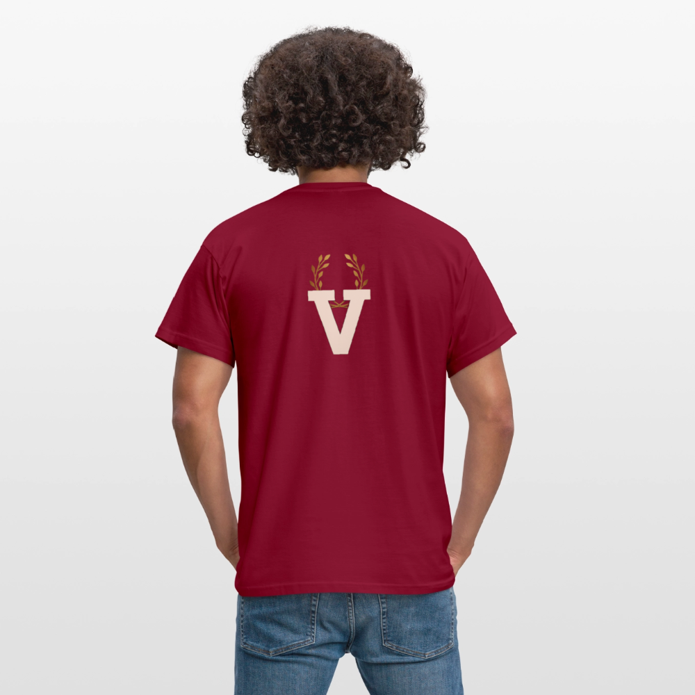 Männer T-Shirt Stille - Ziegelrot