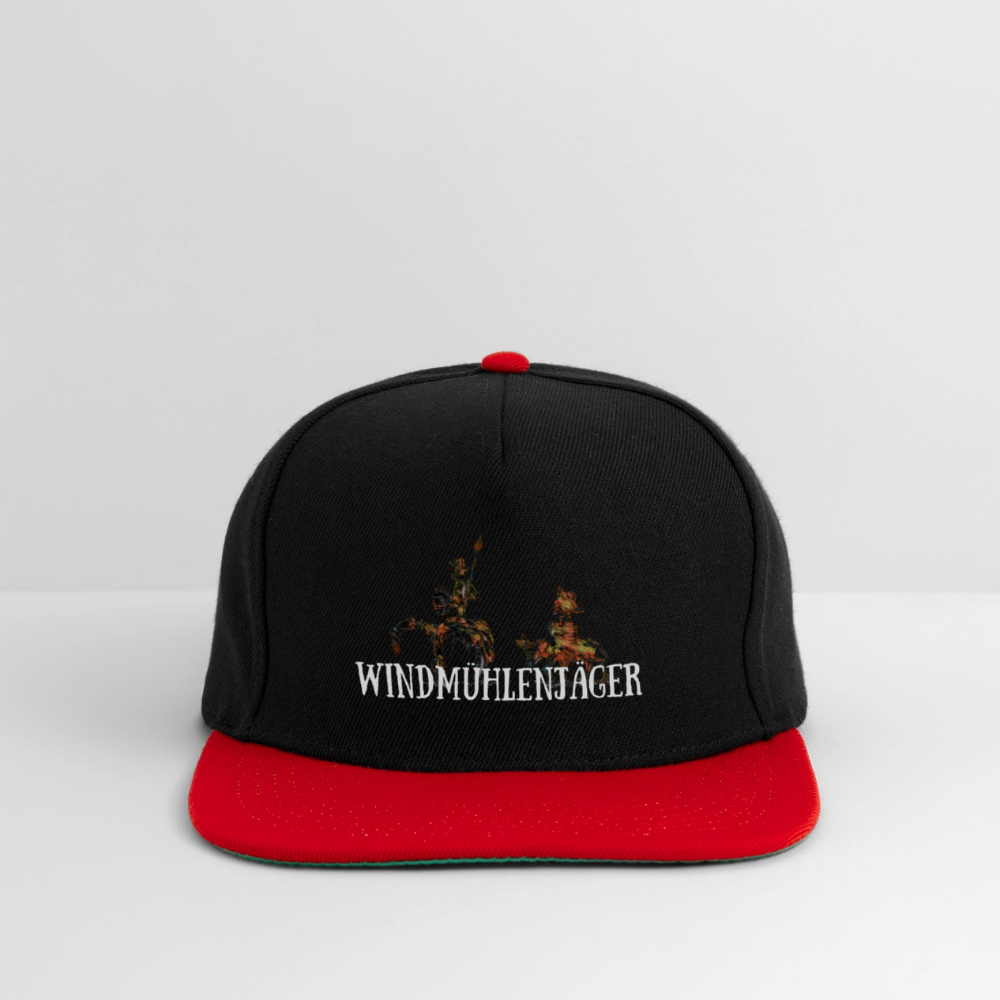 Snapback Cap - Schwarz/Rot