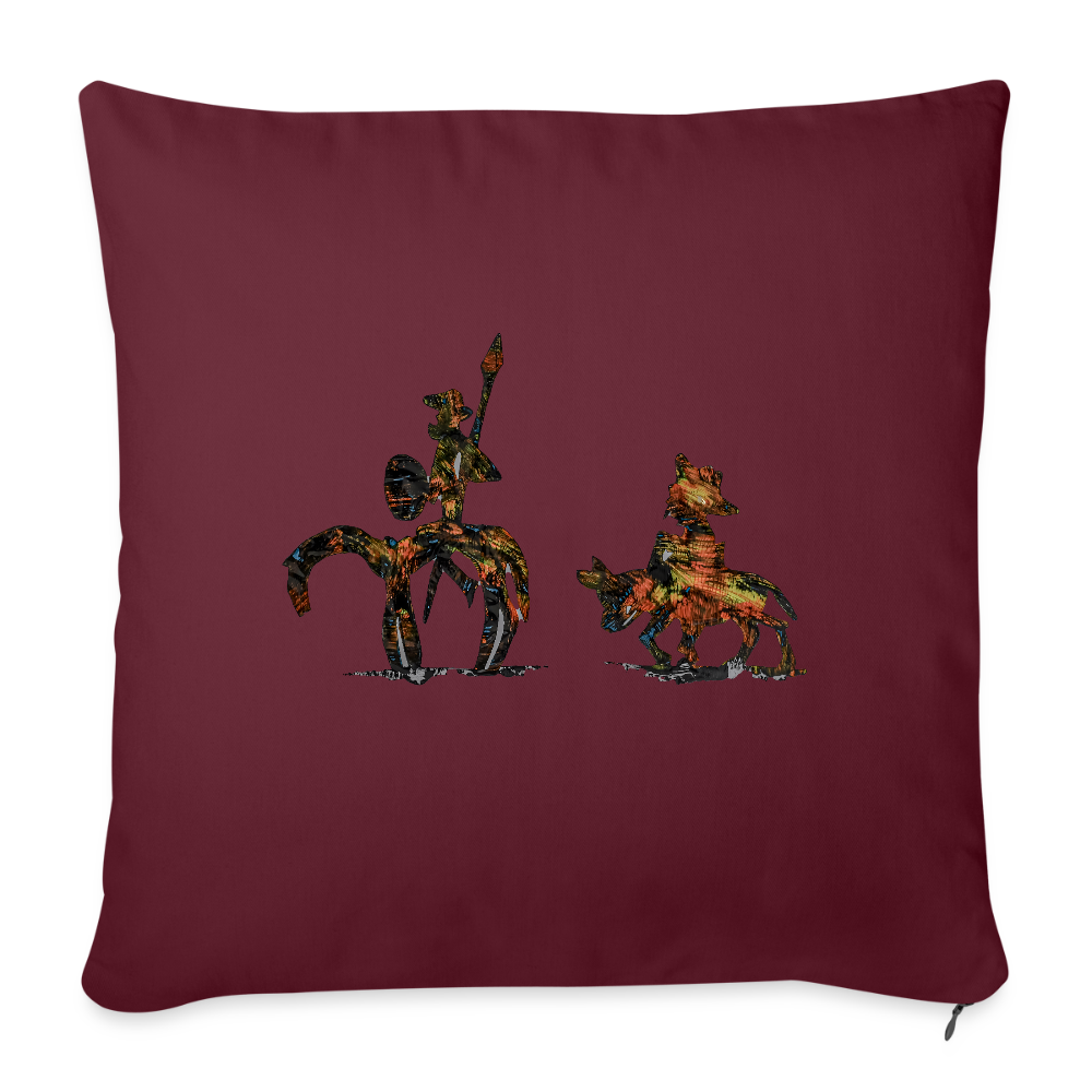 Sofakissen mit Füllung 44 x 44 cm - Burgunderrot