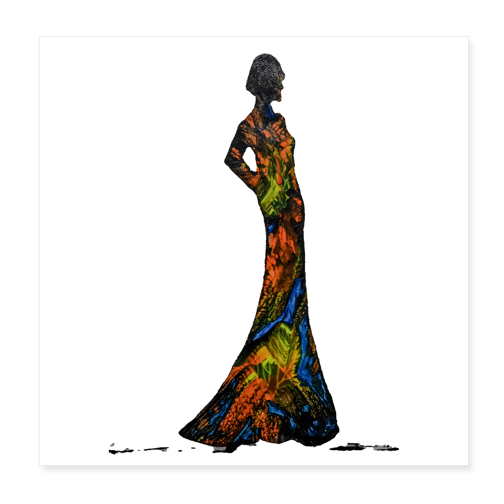 Poster 20x20 cm - Weiß