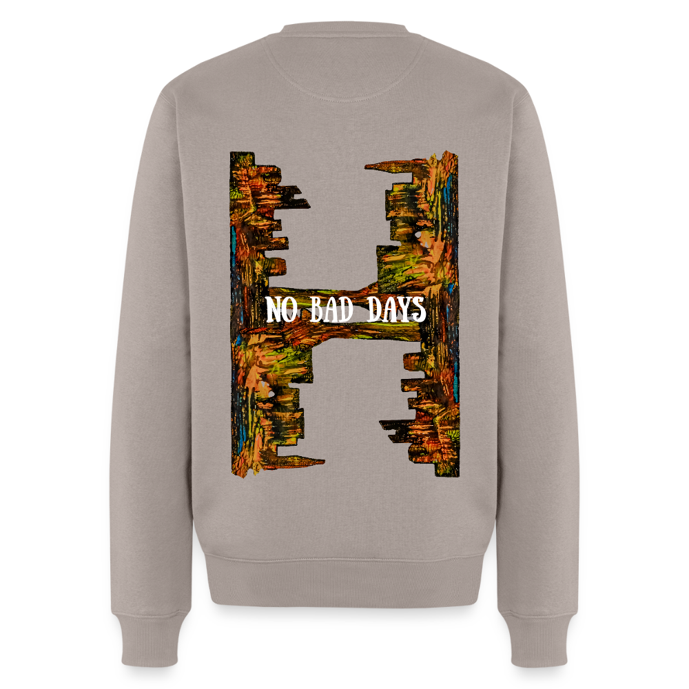 Männer Pulli Düsseldorfer Skyline Backprint - Taupe