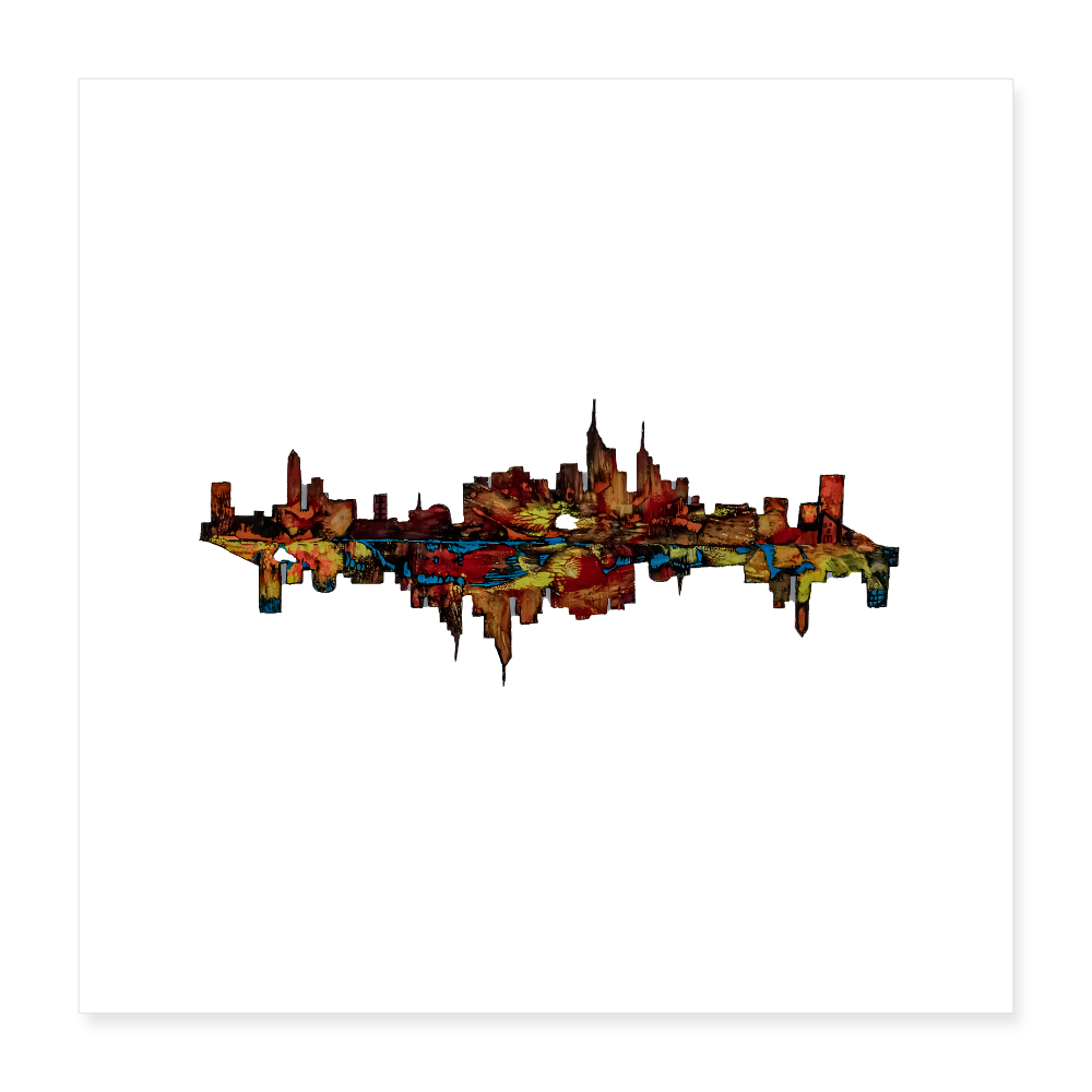 Poster 40x40 cm - Weiß