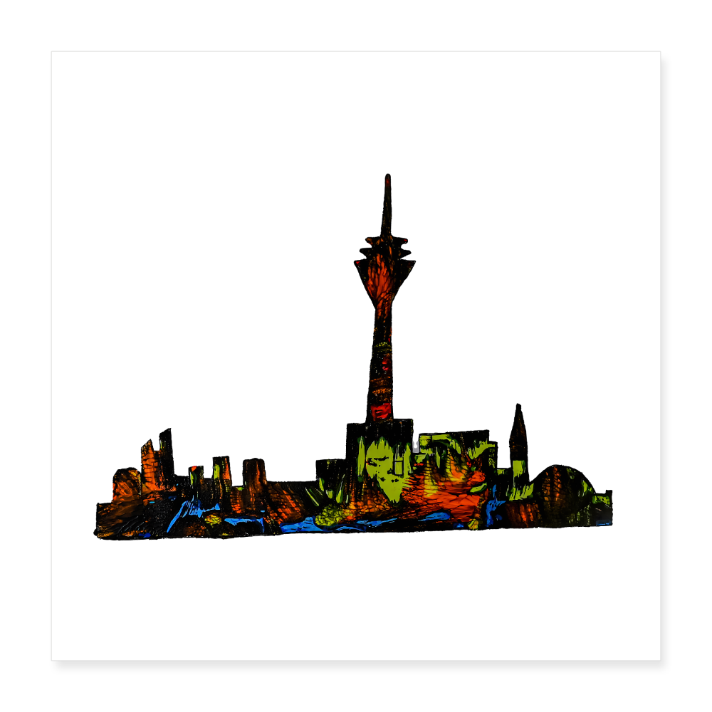 Poster 40x40 cm - Weiß