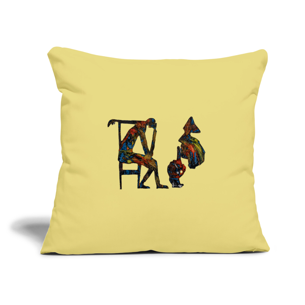 Sofakissenbezug 44 x 44 cm - Hellgelb