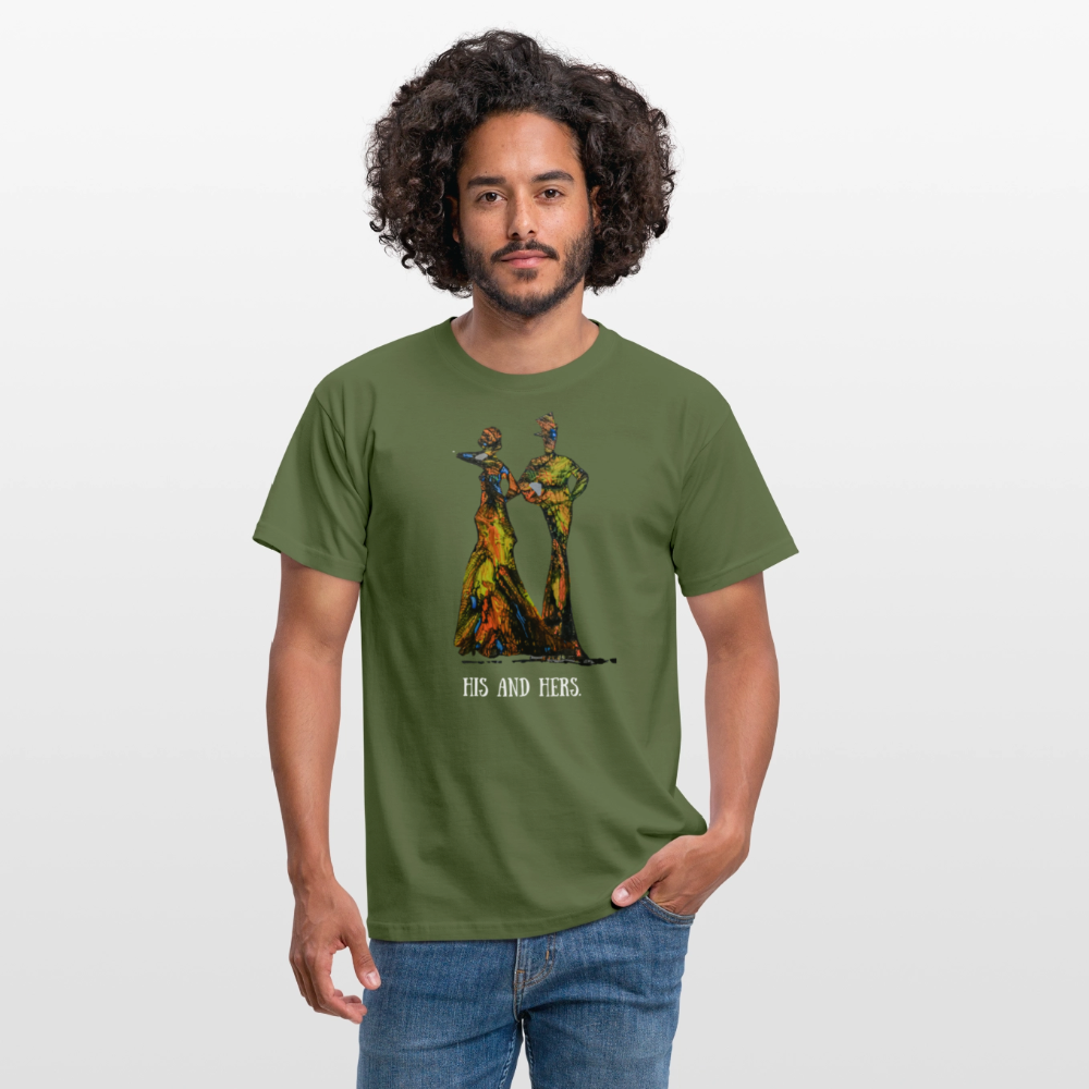 Männer T-Shirt Zylinder und Stella - Militärgrün