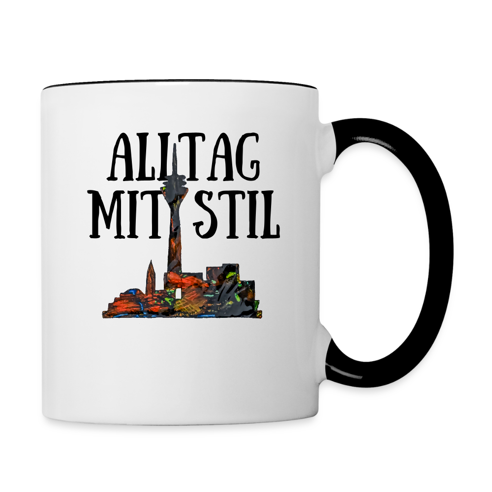 Tasse - Weiß/Schwarz