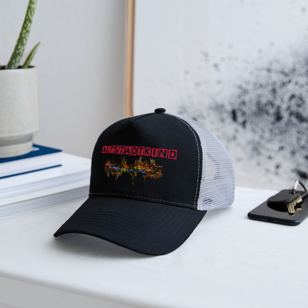 Trucker Cap - Schwarz/Steingrau