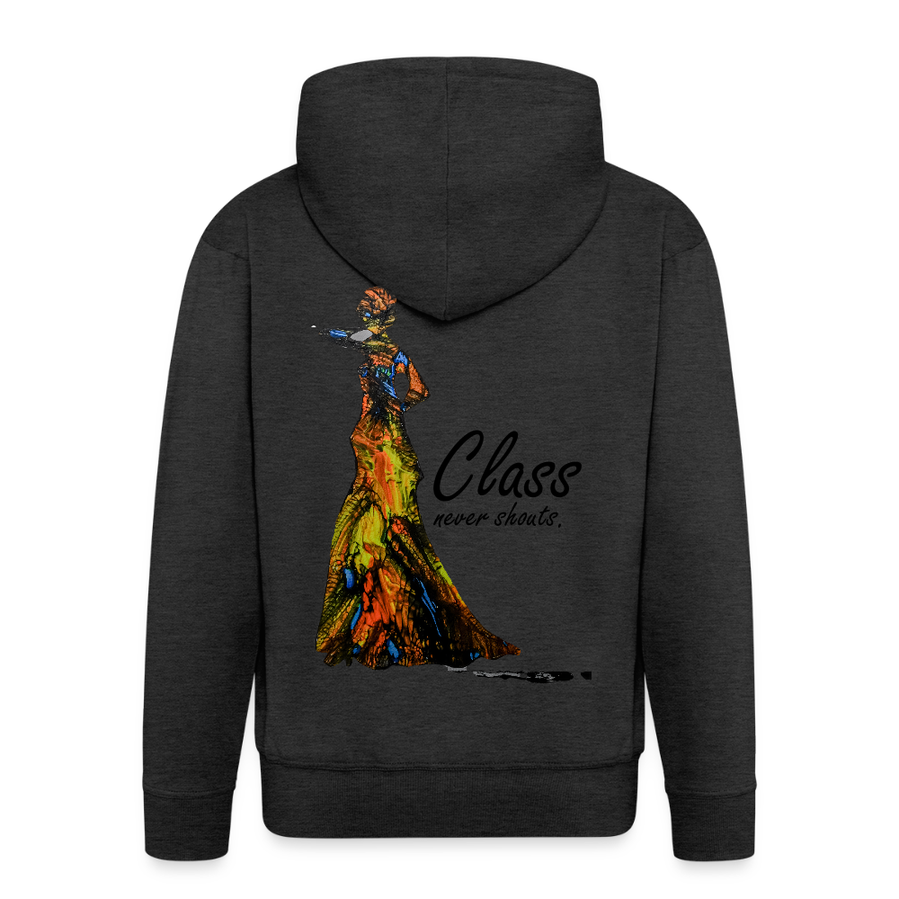 Männer Kapuzenjacke Class Backprint - Anthrazit