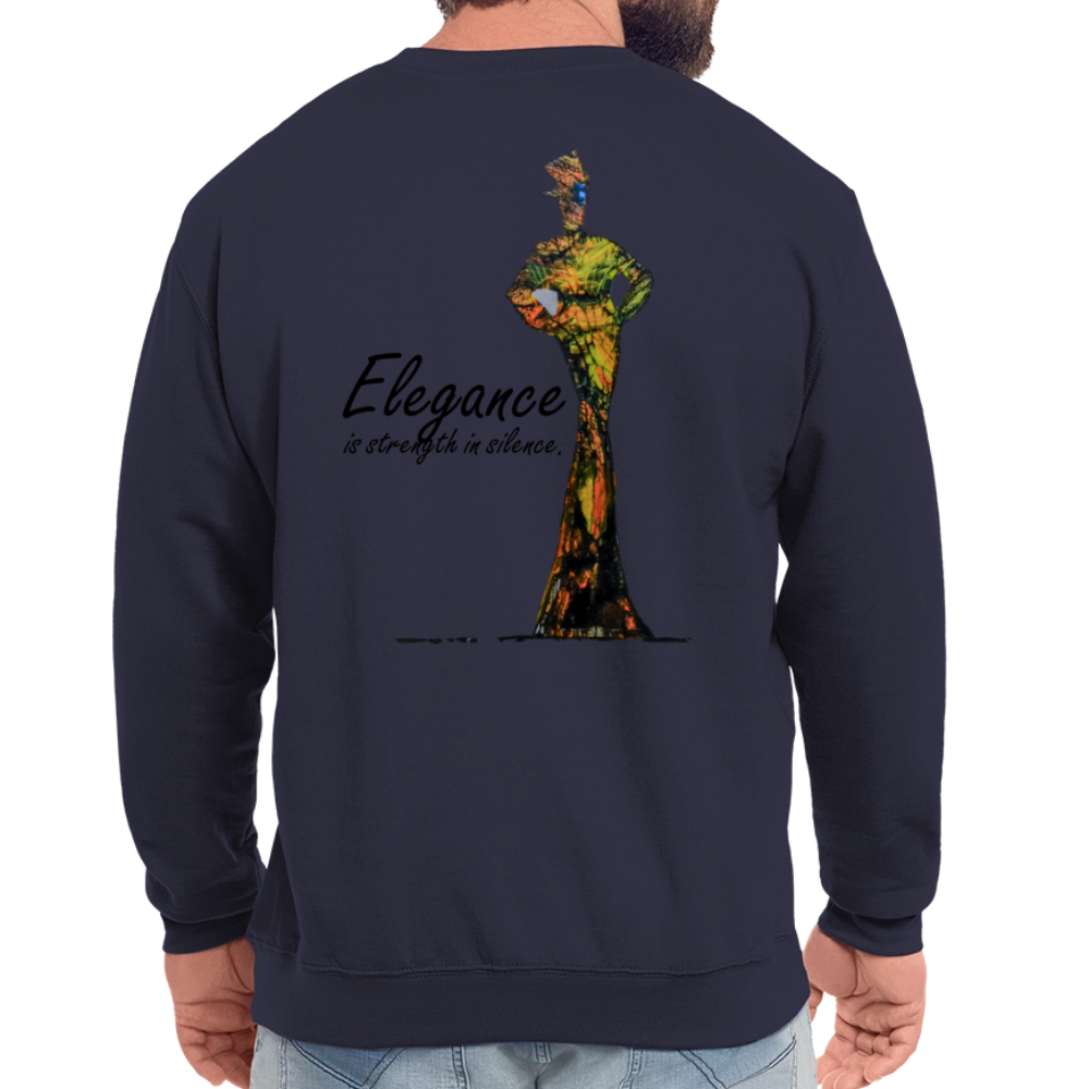 Unisex Pulli Elegance Backprint - Navy