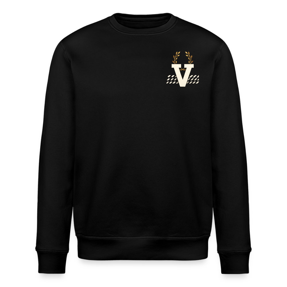 Unisex Bio Pulli Düsseldorfer Skyline Backprint - Schwarz