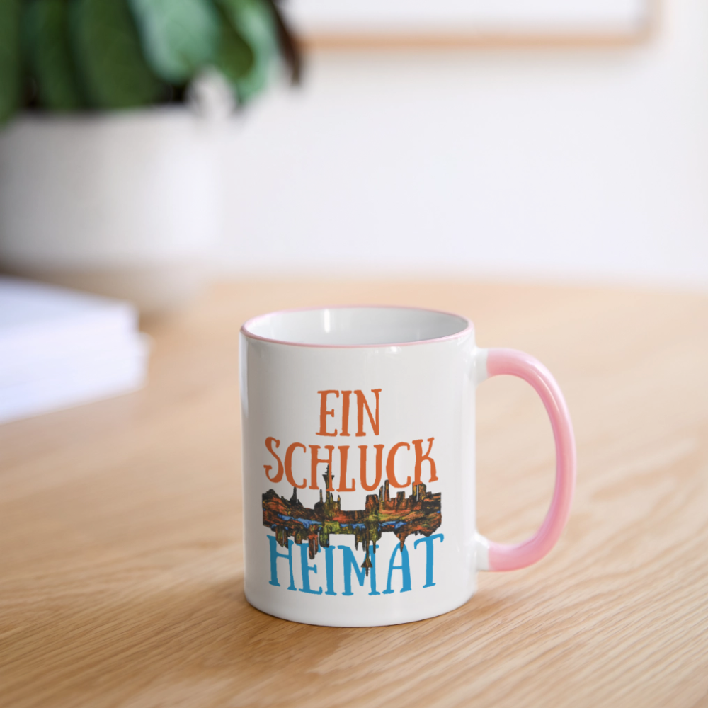 Tasse - Weiß/Pink