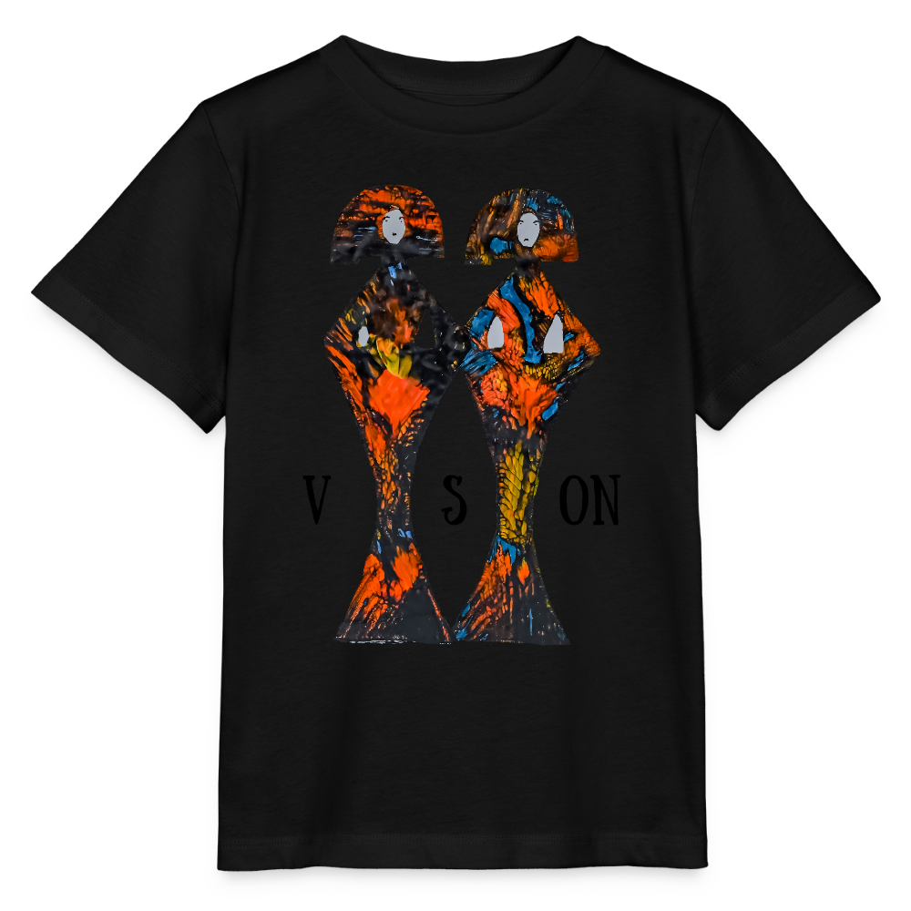 Unisex Kinder T-Shirt Geishas - Schwarz