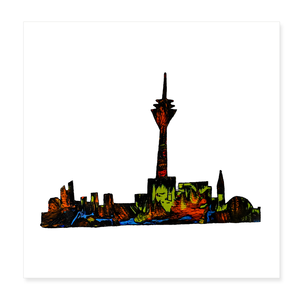 Poster 20x20 cm - Weiß