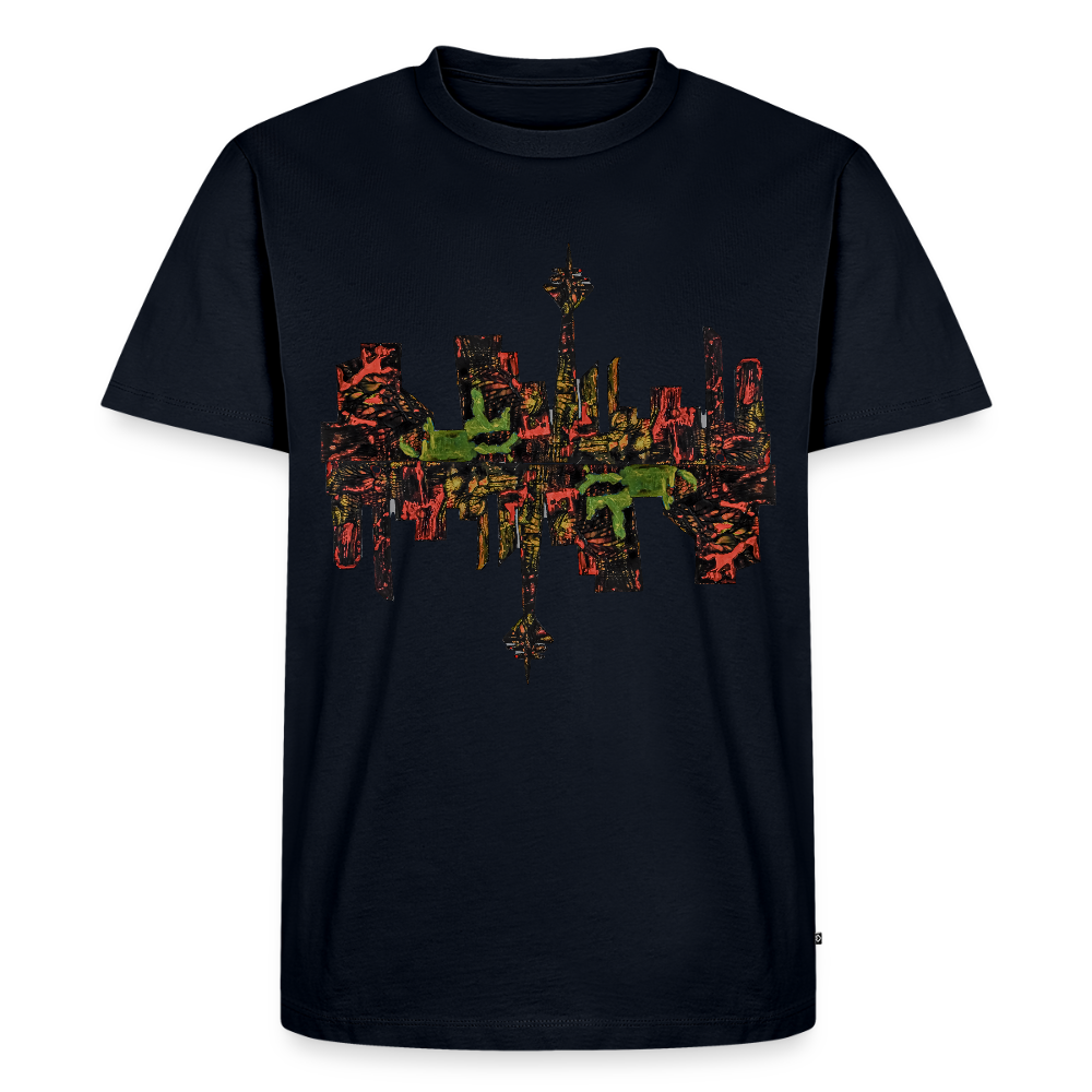 Männer Premium T-Shirt Düsseldorfer Skyline V.9 - Navy