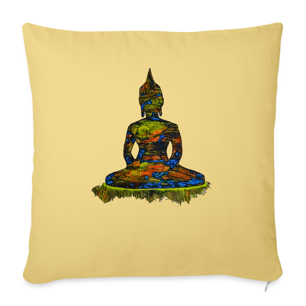 Sofakissen mit Füllung 44 x 44 cm - Hellgelb