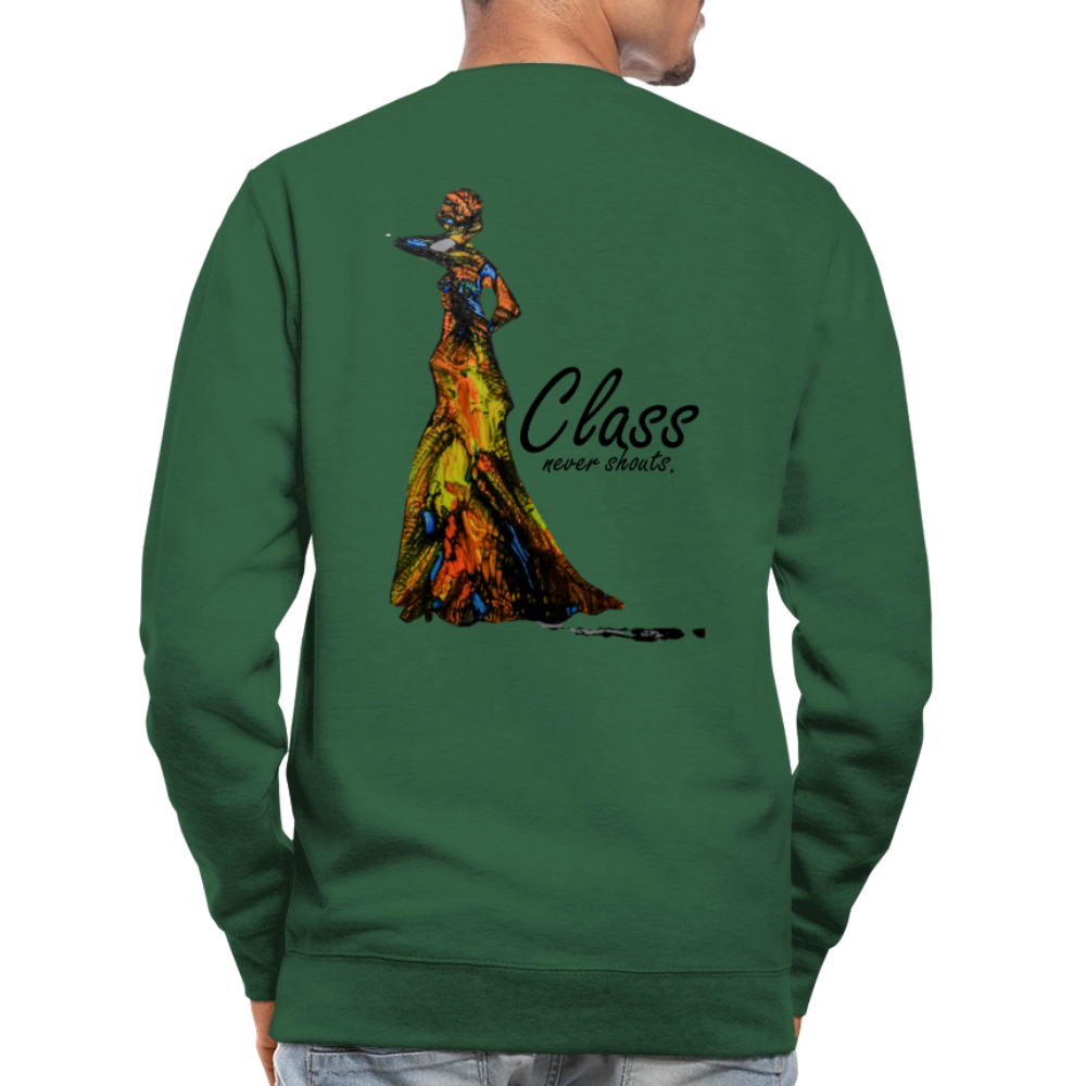 Unisex Pulli Class Backprint - Grün