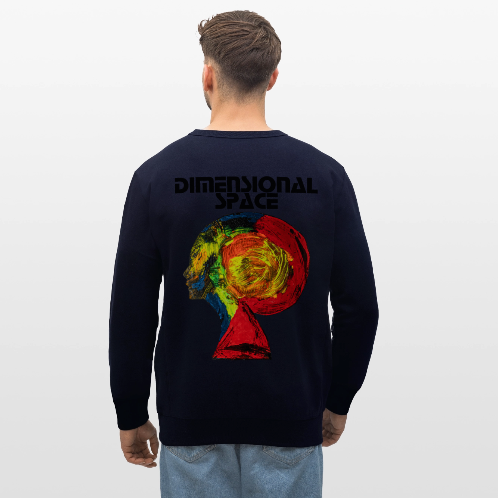 Unisex Bio Pulli Gaia Backprint - Navy