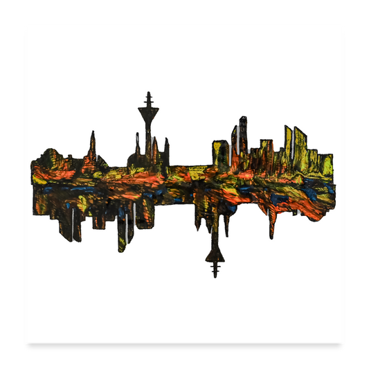 Poster Skyline V.3 - Weiß