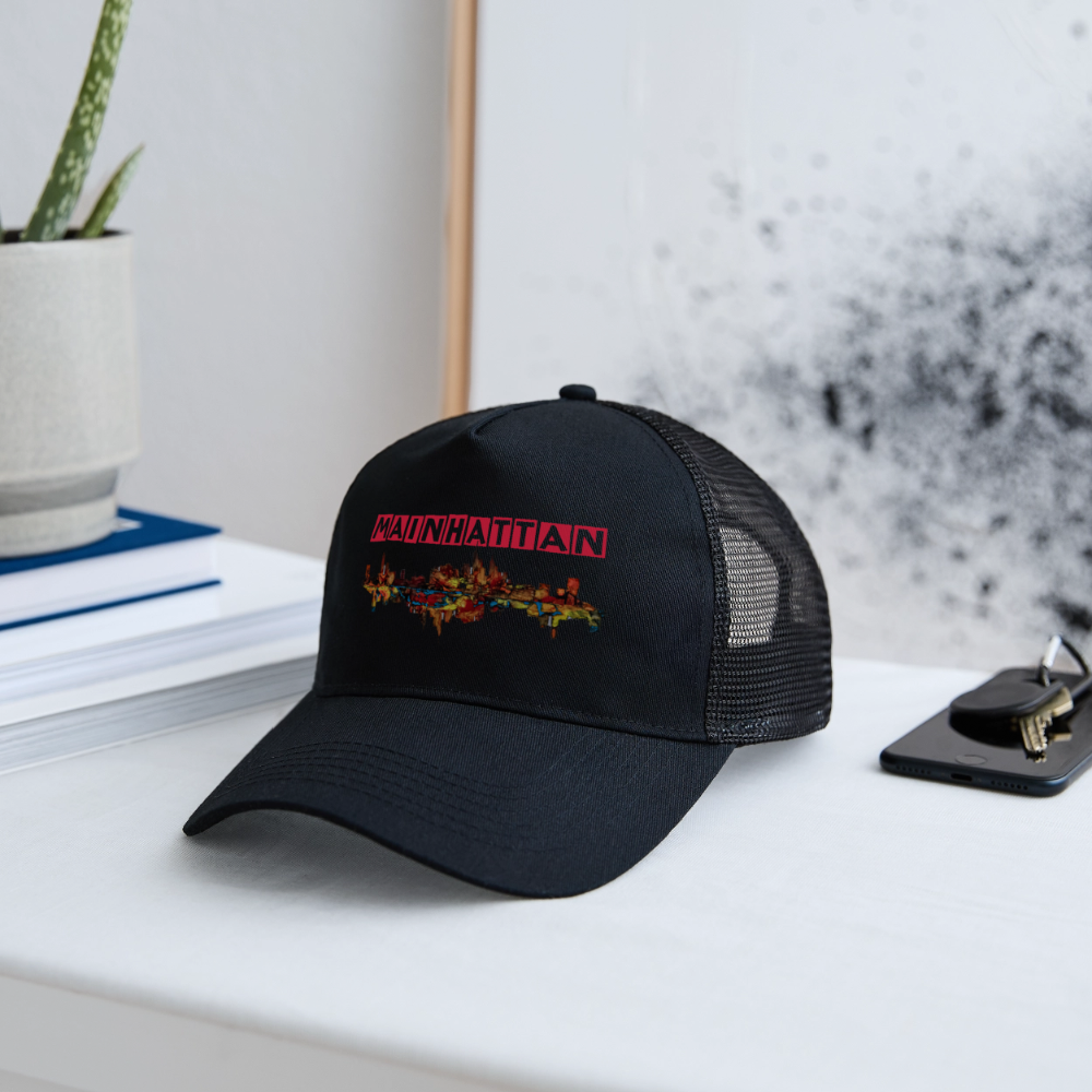 Trucker Cap - Schwarz/Schwarz