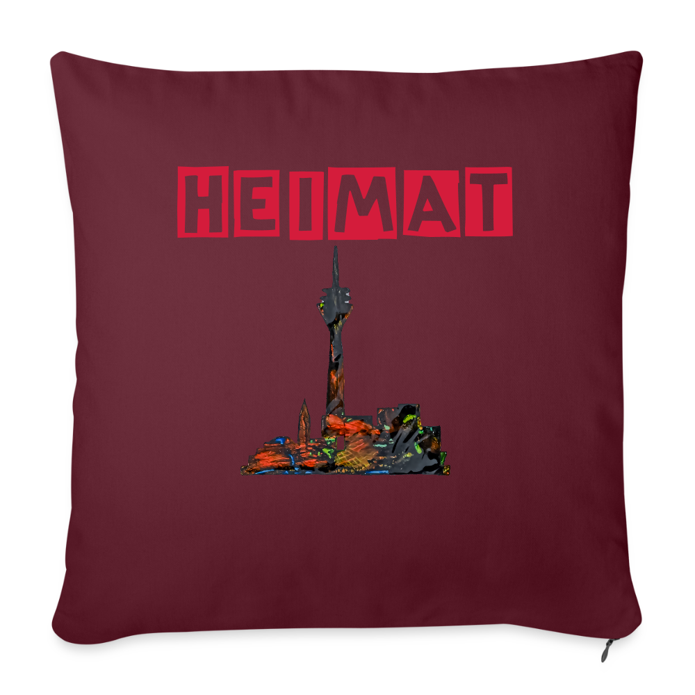 Sofakissen mit Füllung 44 x 44 cm - Burgunderrot