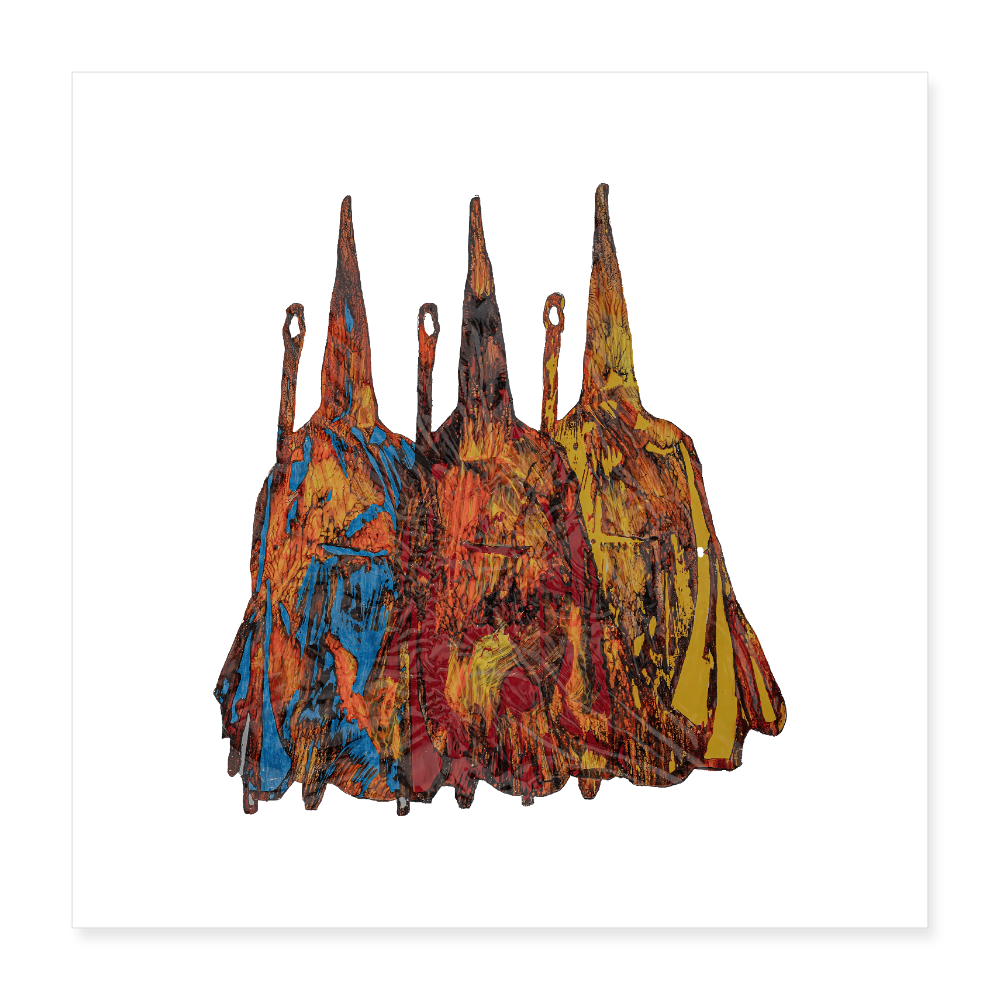 Poster 40x40 cm - Weiß