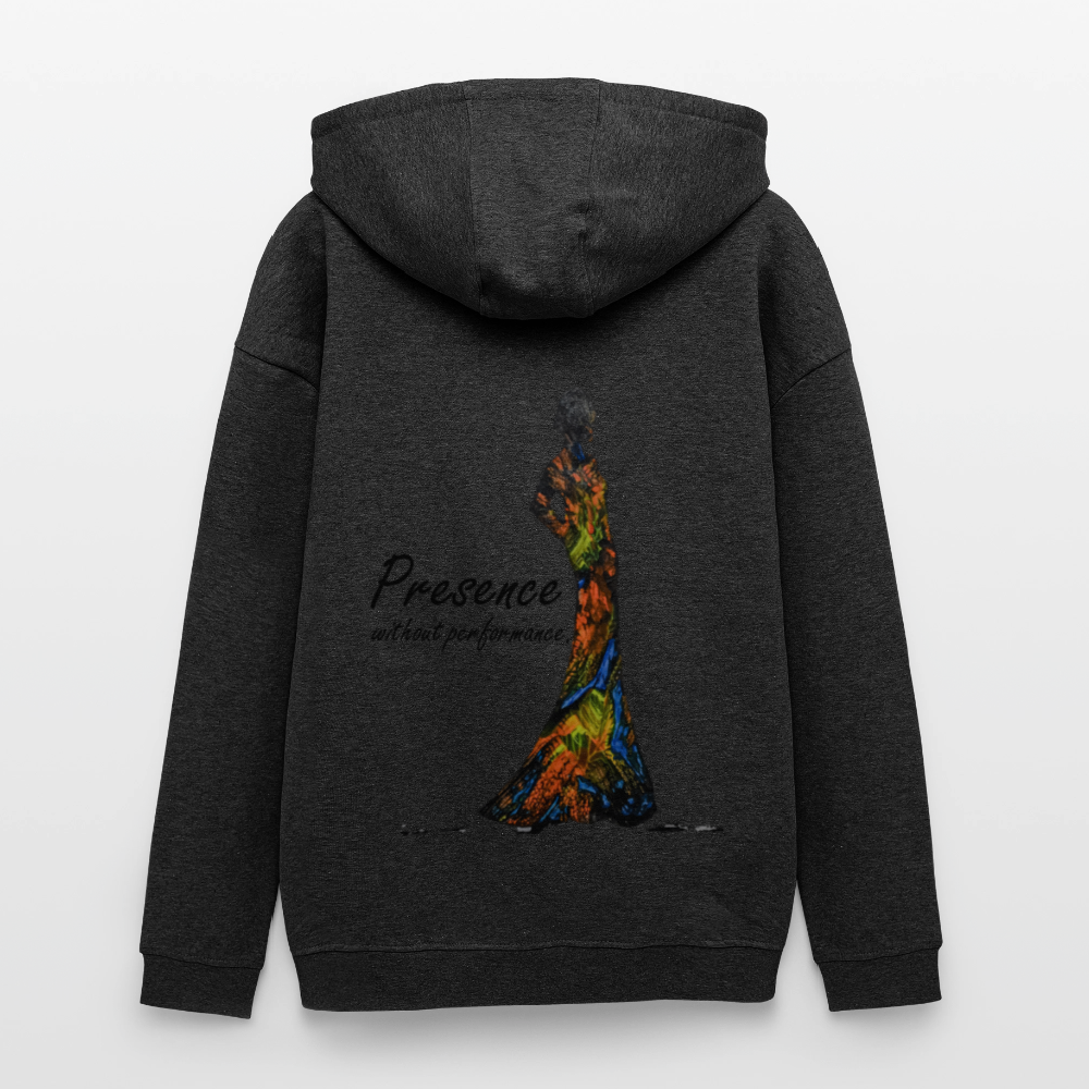 Oversized Unisex Hoodie Presence Backprint - Anthrazit