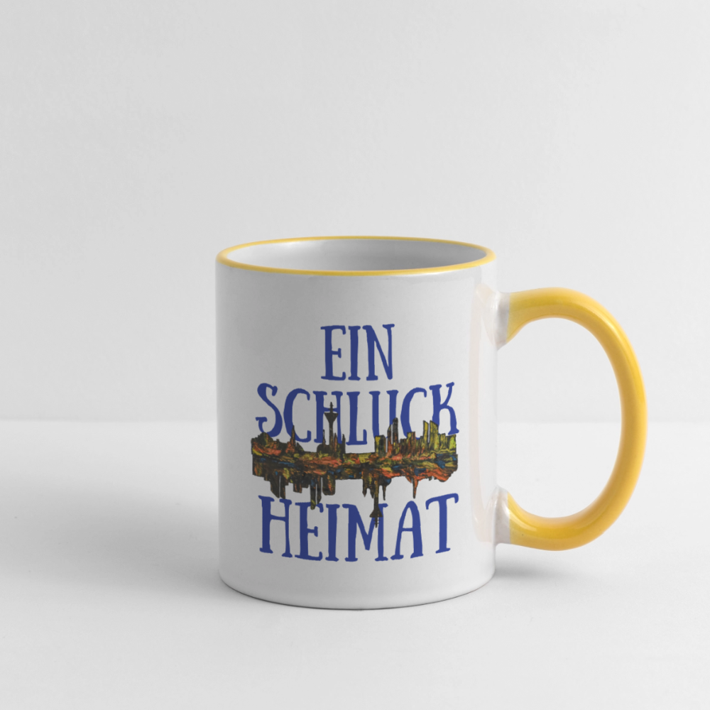 Tasse - Weiß/Gelb