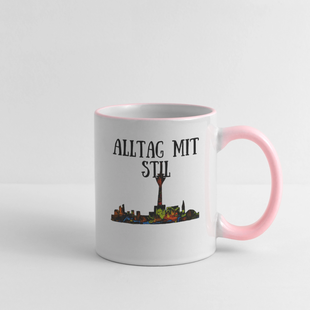 Tasse - Weiß/Pink