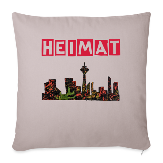 Sofakissen mit Füllung 44 x 44 cm - helles Taupe