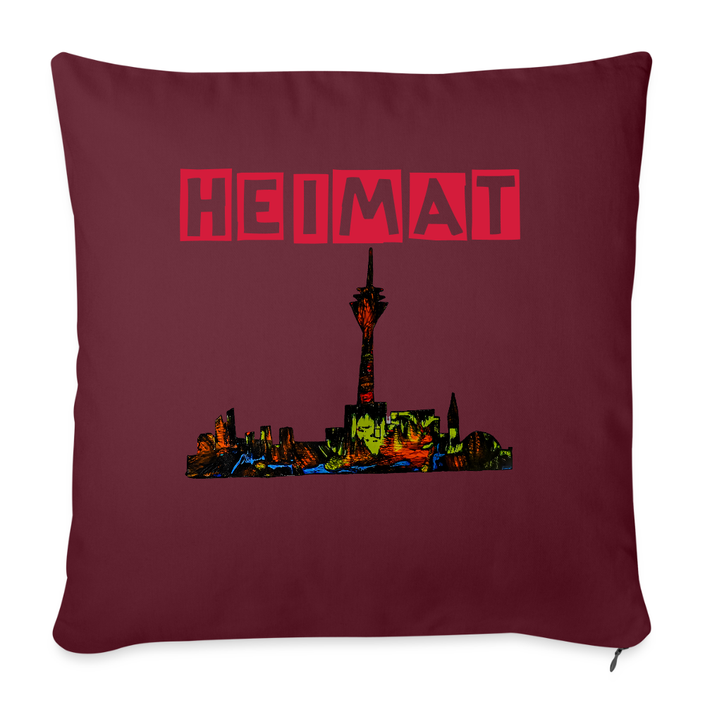 Sofakissen mit Füllung 44 x 44 cm - Burgunderrot