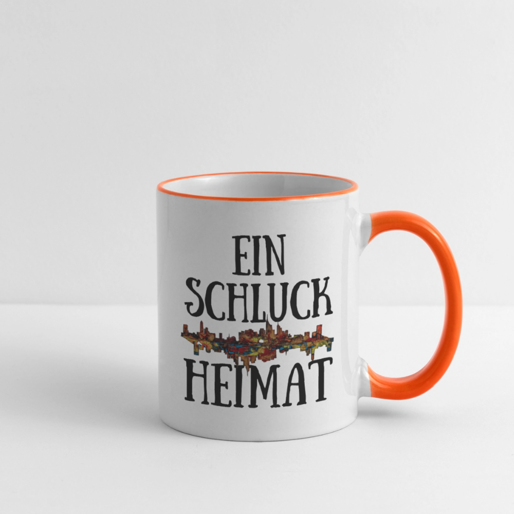 Tasse - Weiß/Orange