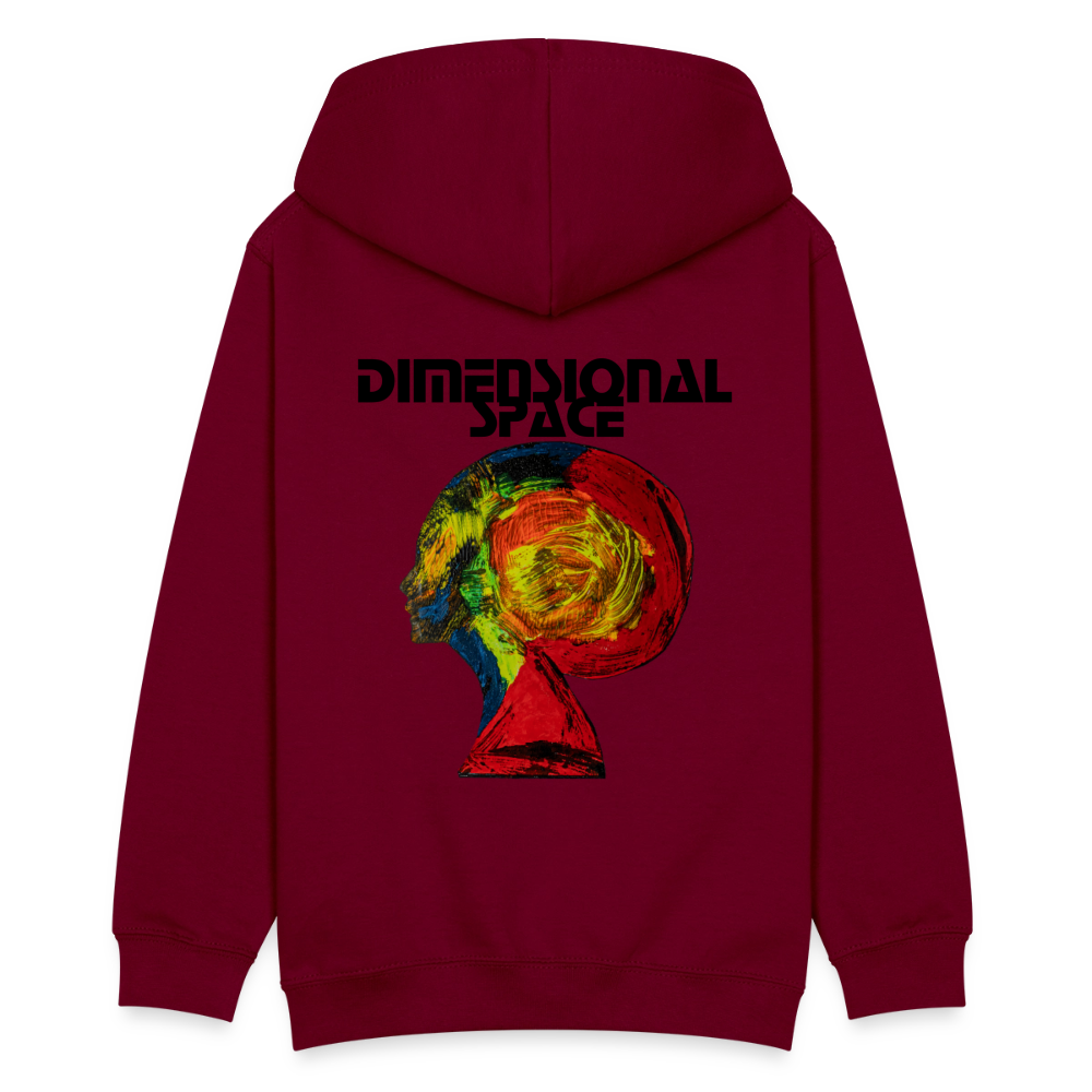 Teenager Hoodie Gaia Backprint - Bordeaux