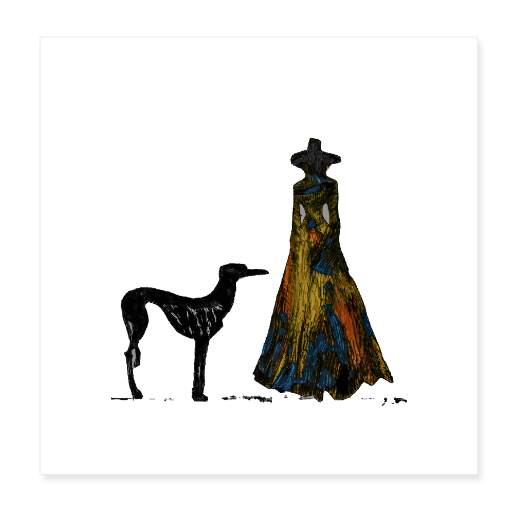 Poster 20x20 cm - Weiß