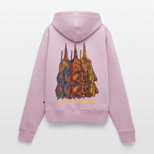 Frauen Kapuzenjacke Nazzarener Backprint - Altrosa