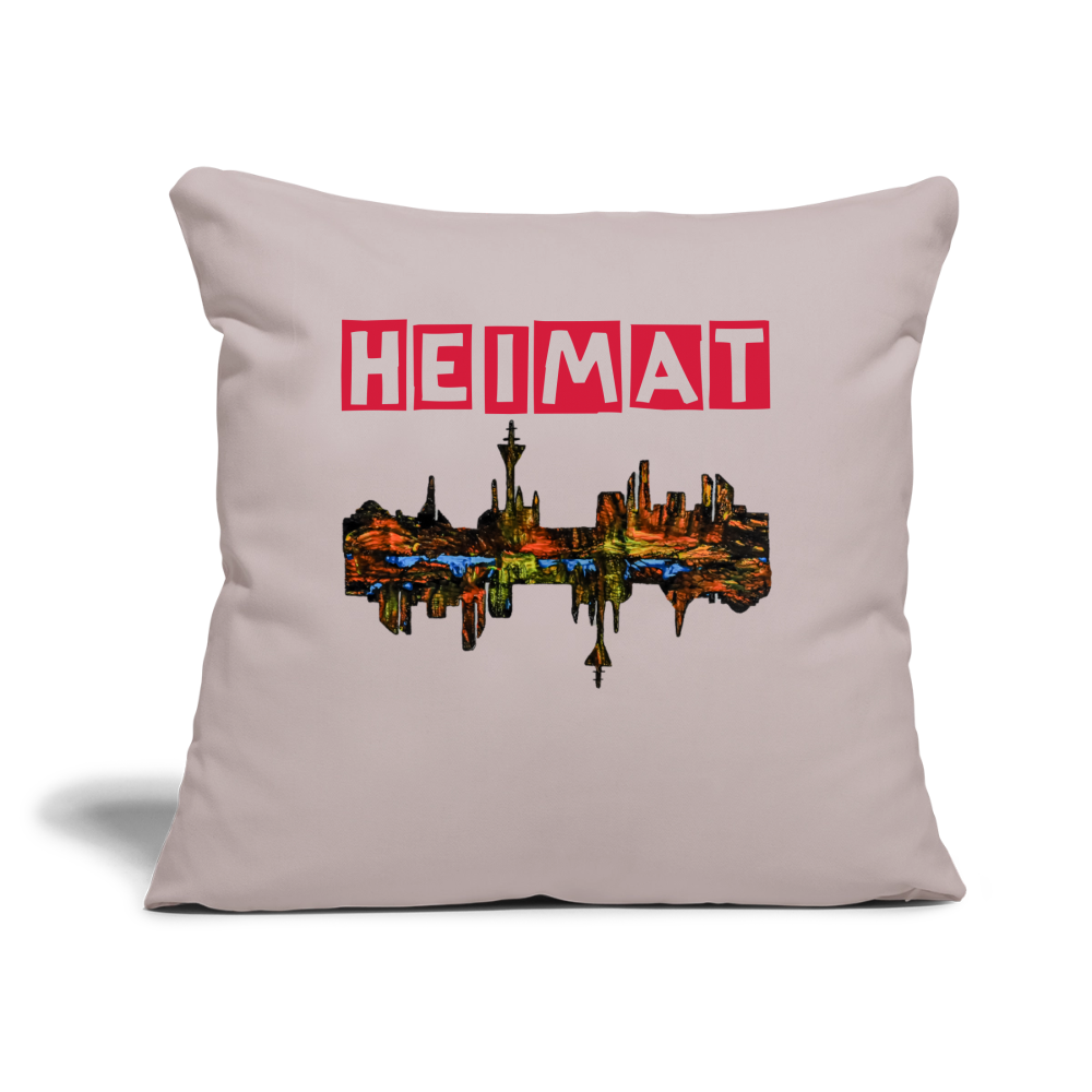 Sofakissen mit Füllung 44 x 44 cm - helles Taupe