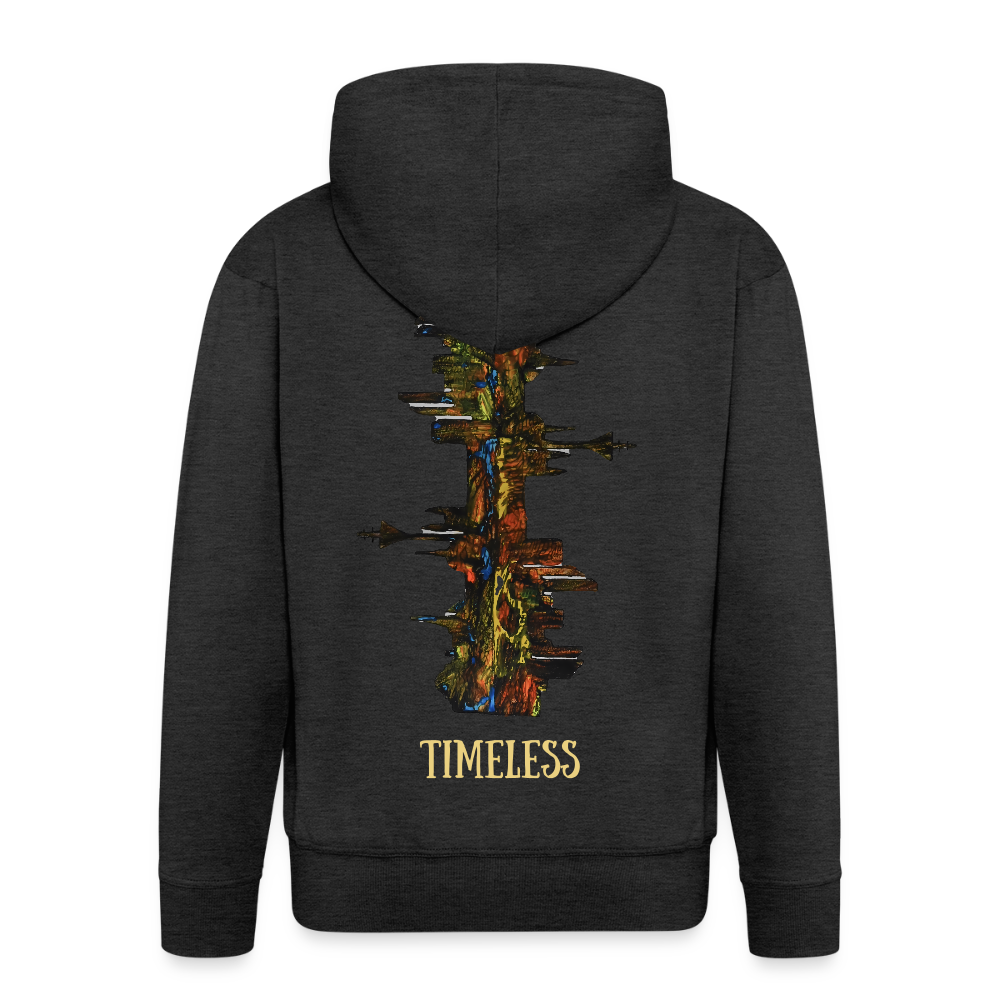 Männer Kapuzenjacke Düsseldorfer Skyline Backprint - Anthrazit