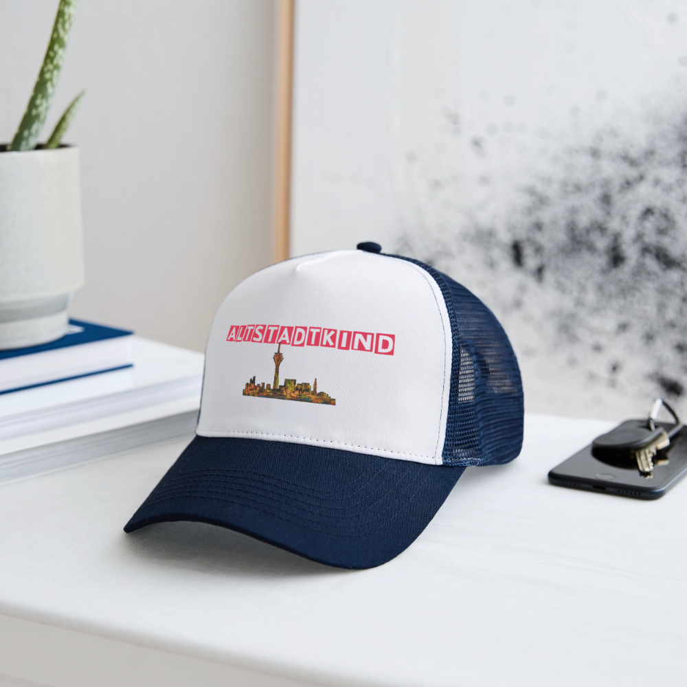 Trucker Cap - Weiß/Navy