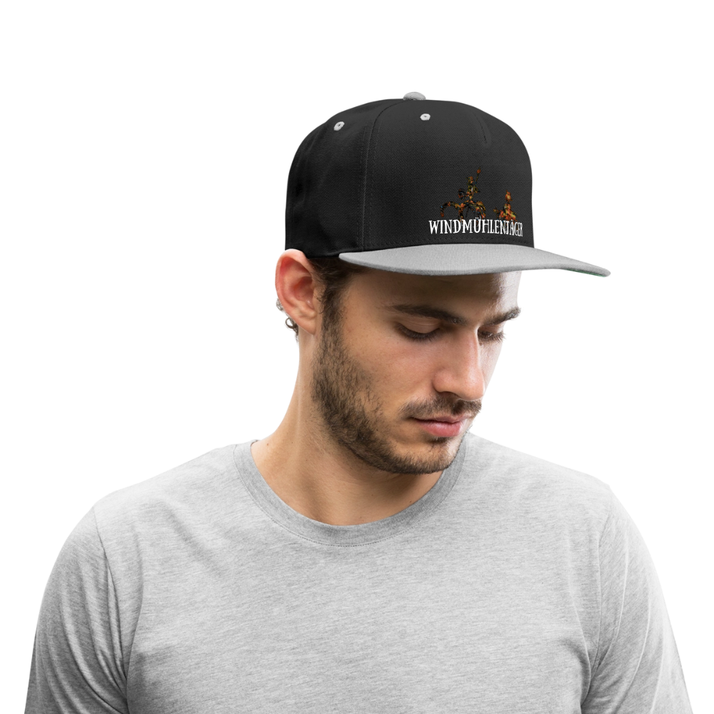Kontrast Snapback Cap - Schwarz/Grau