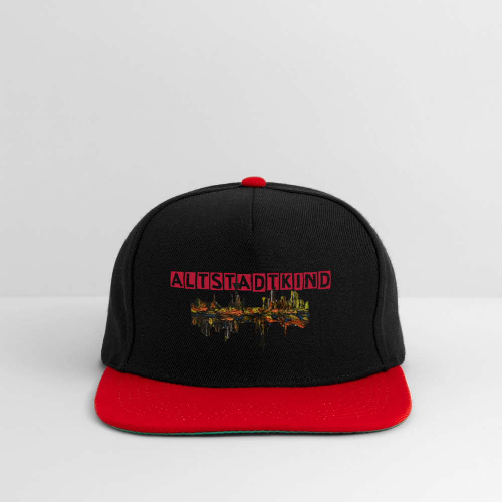 Snapback Cap - Schwarz/Rot