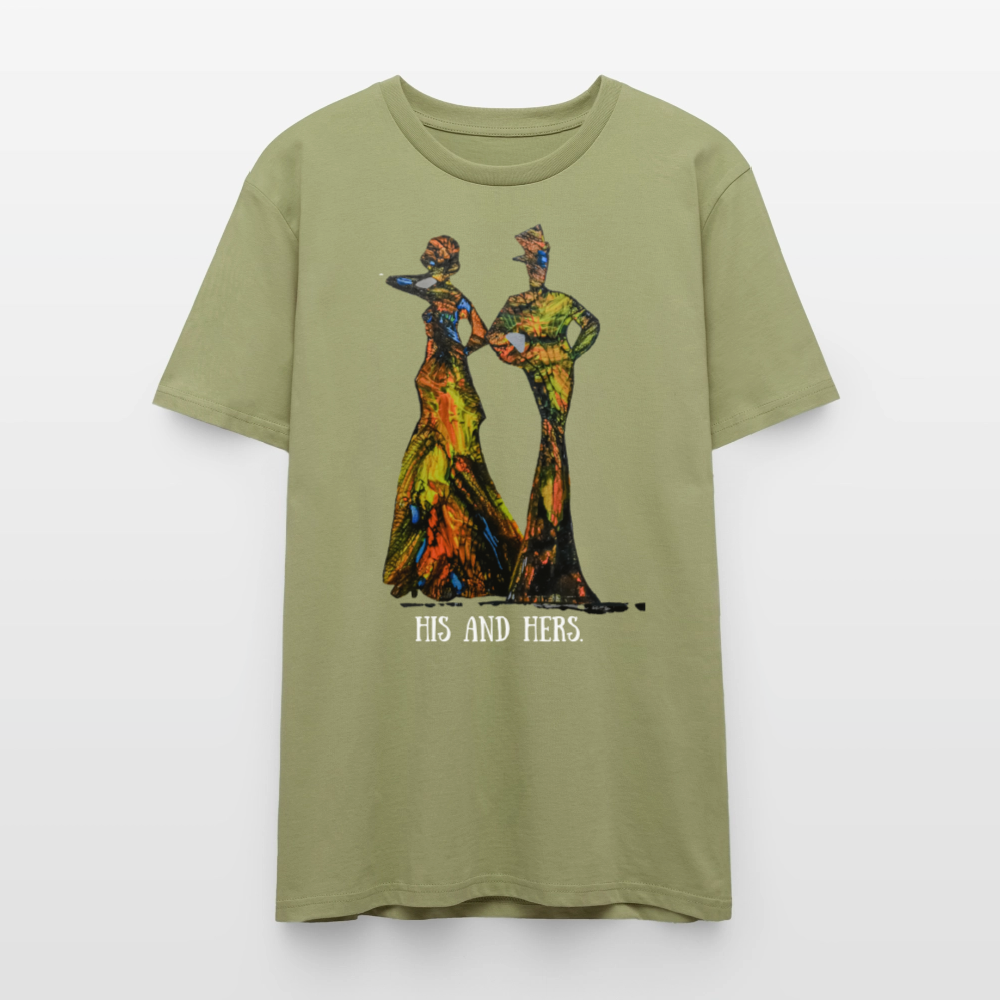 Unisex T-Shirt Zylinder und Stella - Nebelgrün