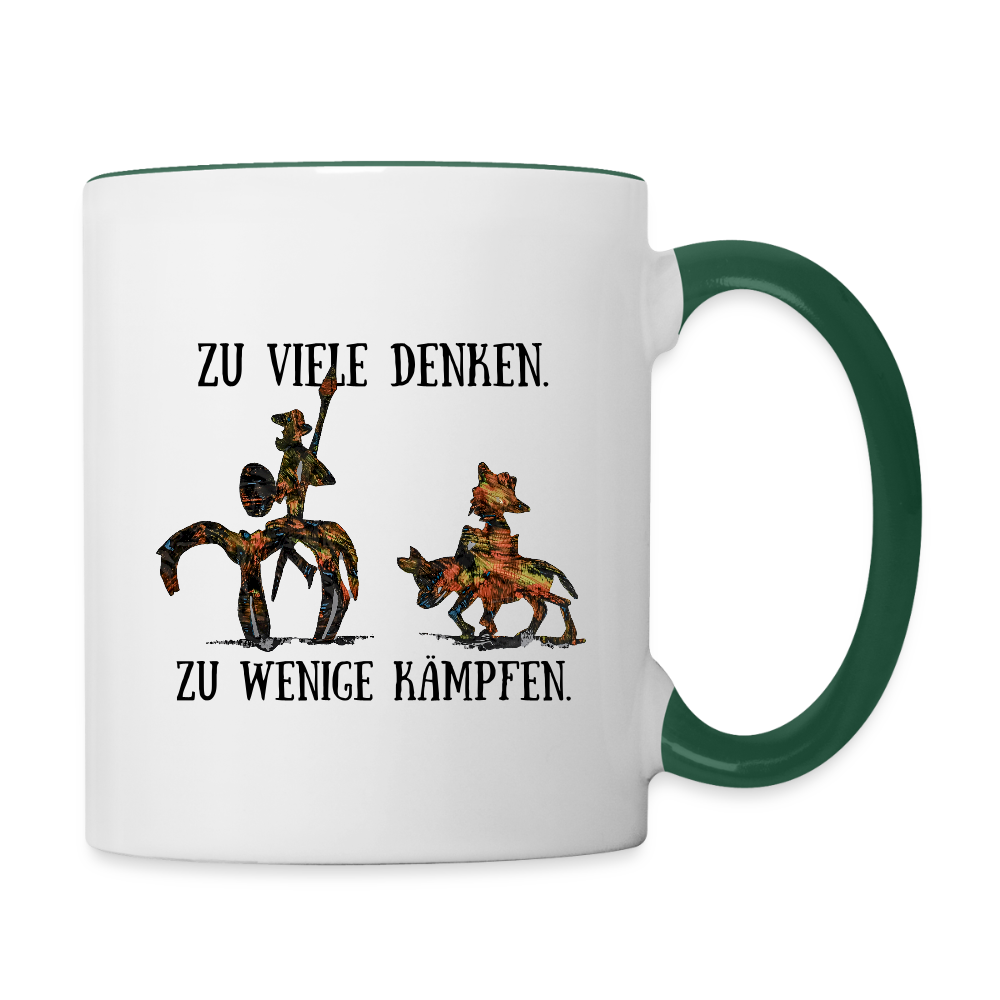 Tasse - Weiß/Dunkelgrün