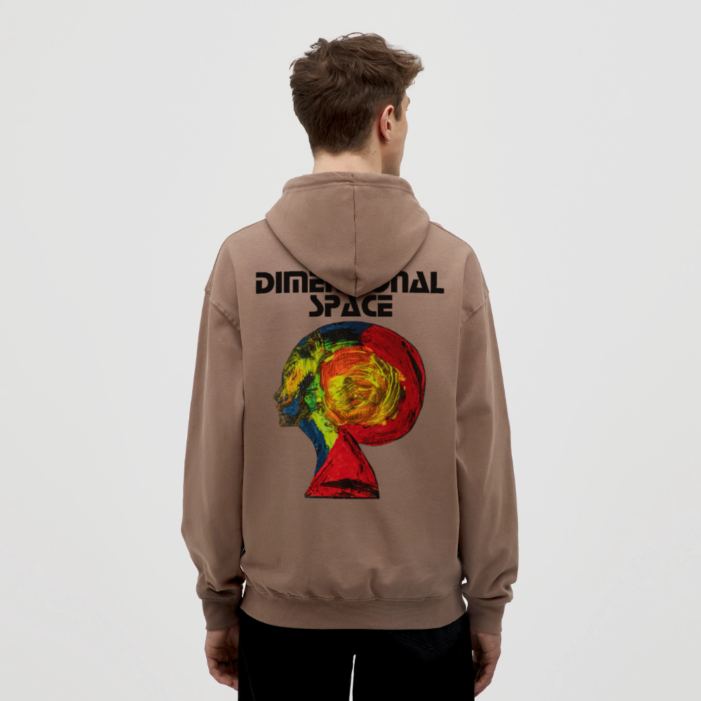 Unisex Hoodie Gaia Backprint - Mokka