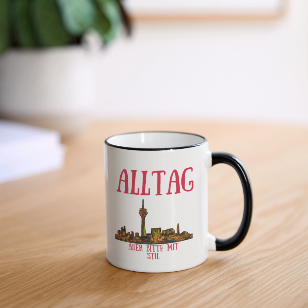 Tasse - Weiß/Schwarz