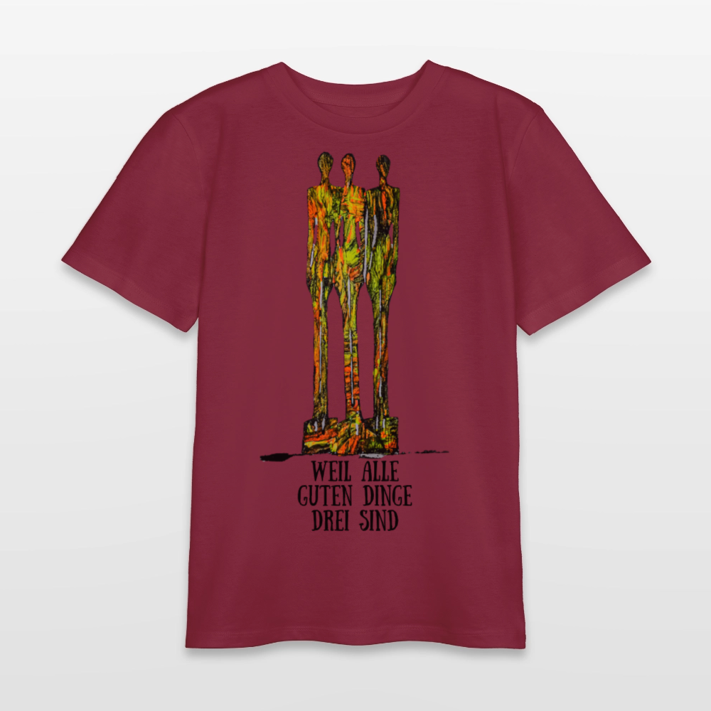 Unisex Teenager T-Shirt Hendriks - Burgunderrot