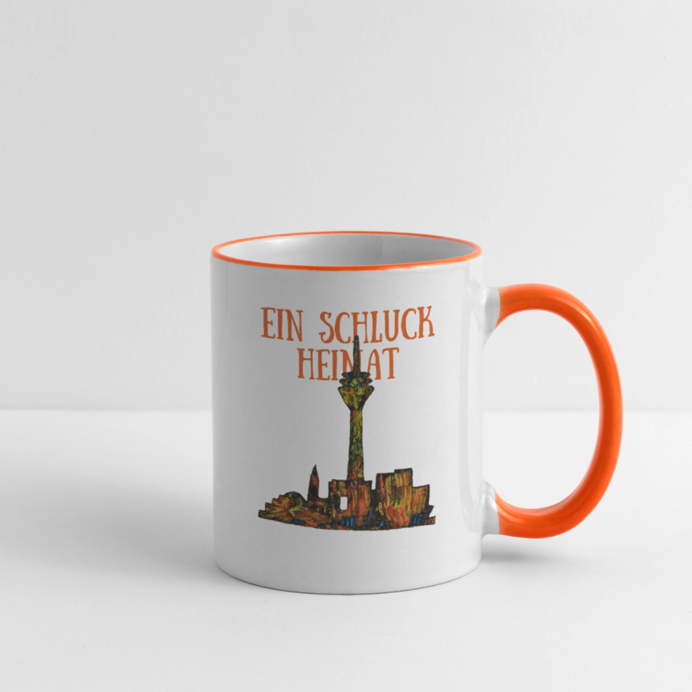 Tasse - Weiß/Orange