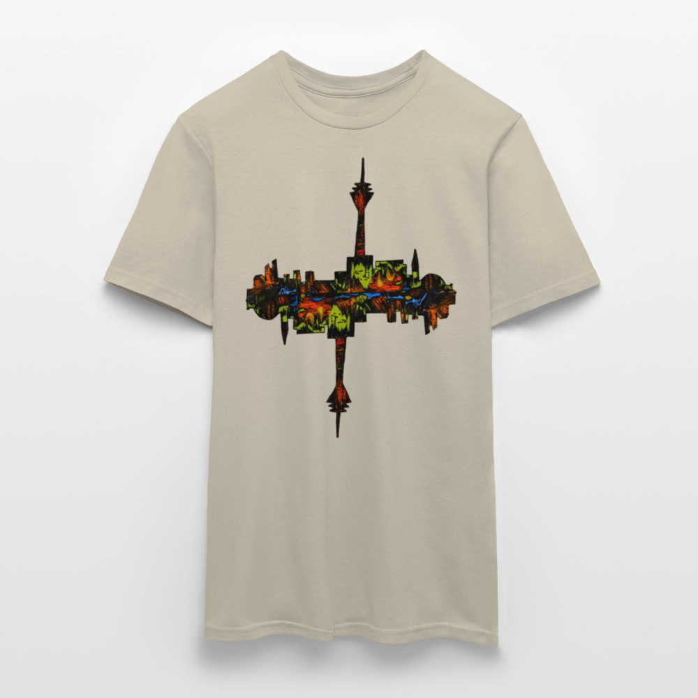 Männer T-Shirt Düsseldorfer Skyline V.7 - Sandbeige